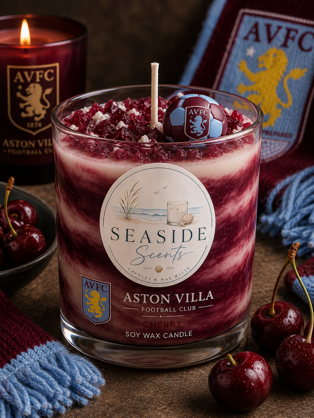 Football Collection Candle - Aston Villa