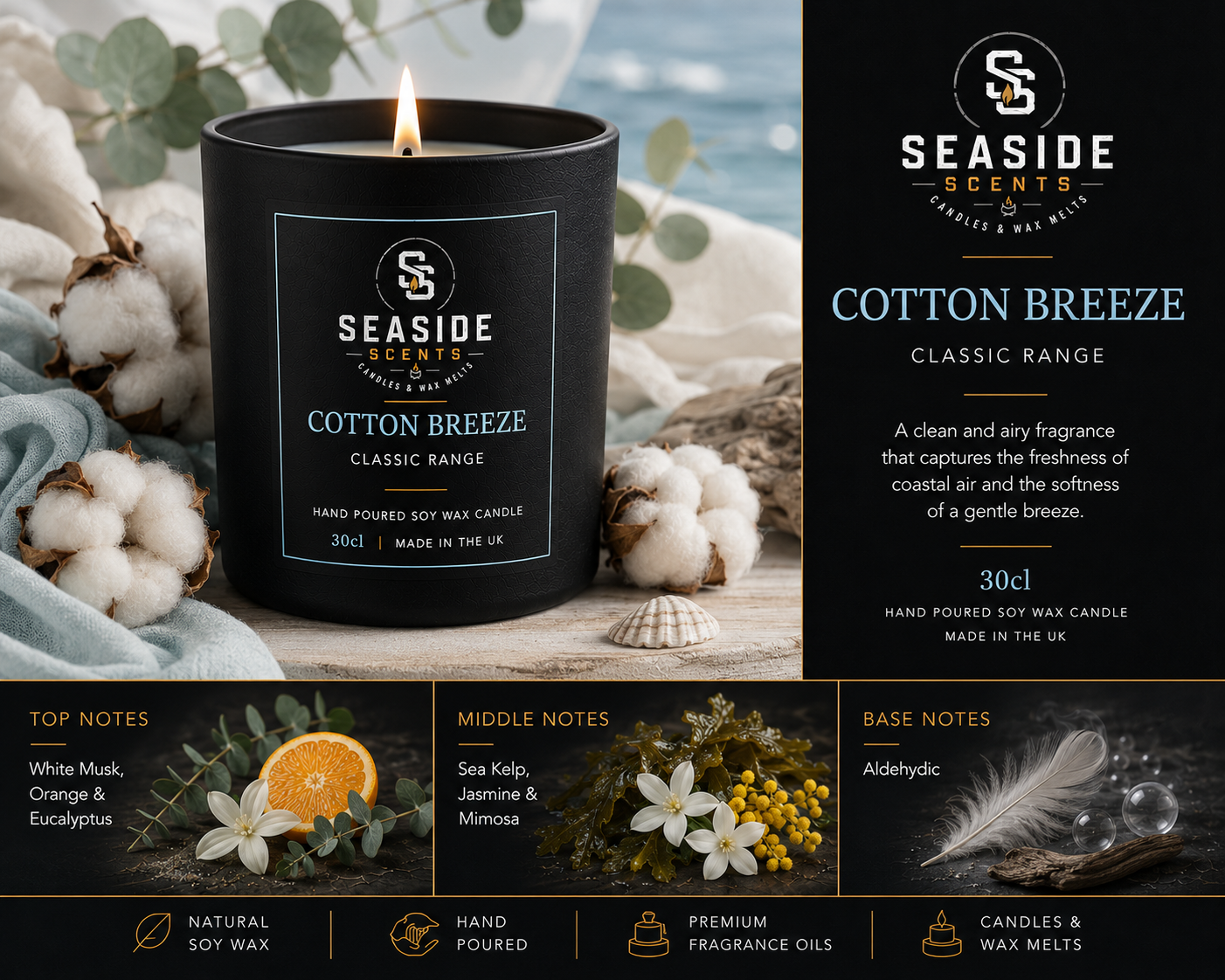 Cotton Breeze Candle - Classic Collection
