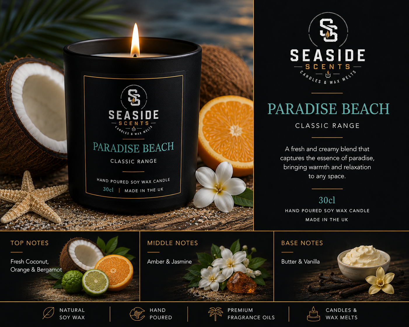 Paradise Beach Candle - Classic Collection
