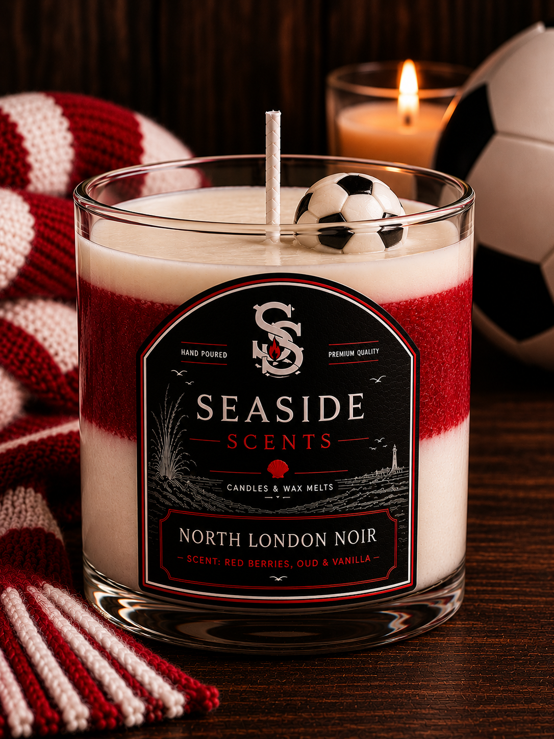PL - Arsenal Inspired Candle - Football Collection
