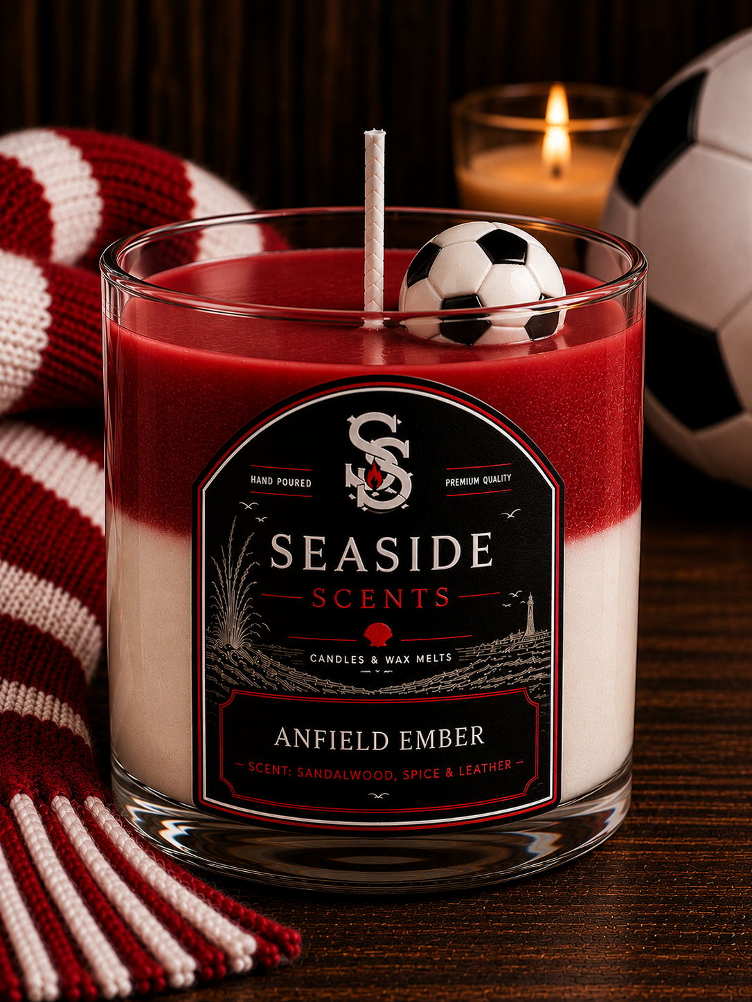 PL - Liverpool Inspired Candle - Football Collection