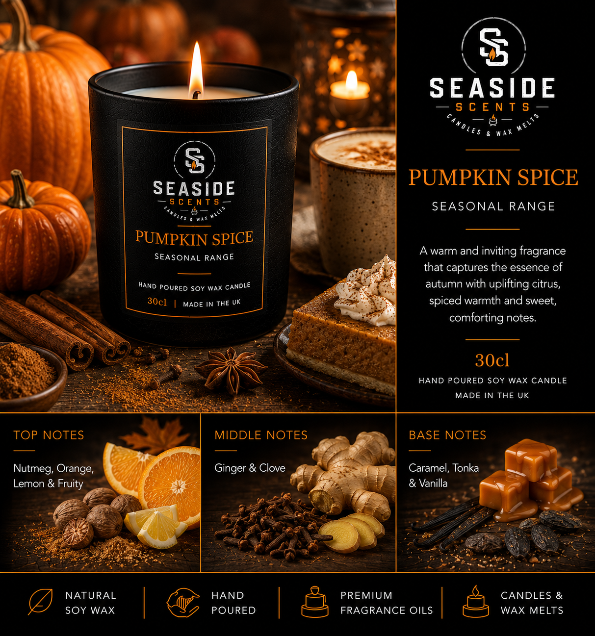 Pumpkin Spice Candle - Halloween Collection