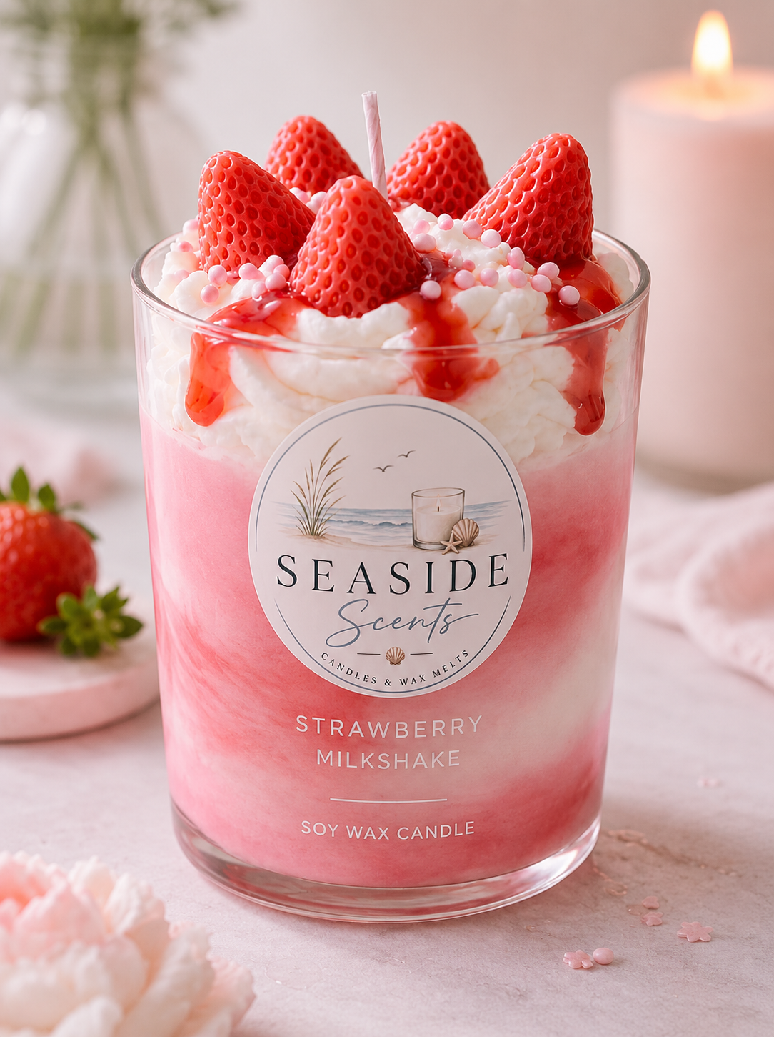 Home Collection Candle - Strawberry Milkshake