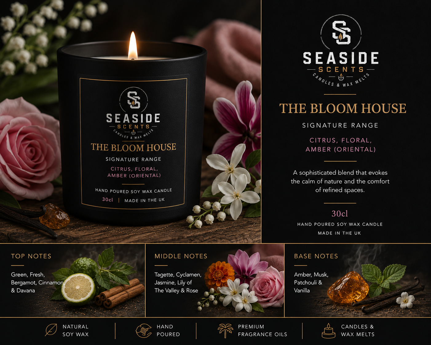 The Bloom House Candle - Signature Range