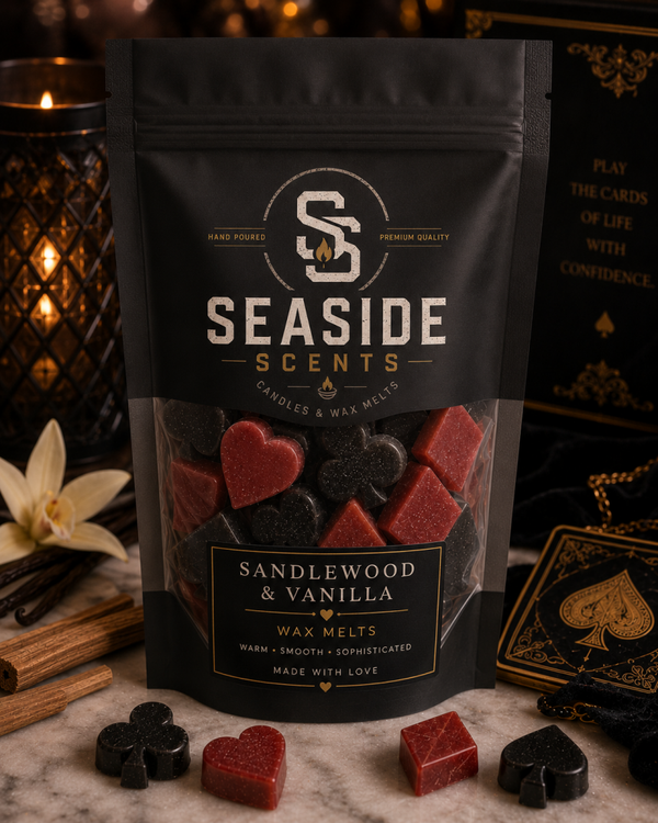 Playing Cards Wax Melt Bags - Sandalwood & Vanilla