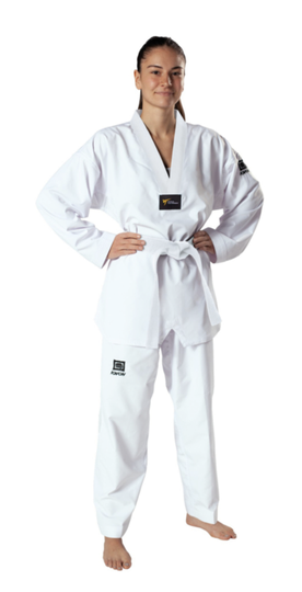 Dobok - Premiere Plus witte V-hals