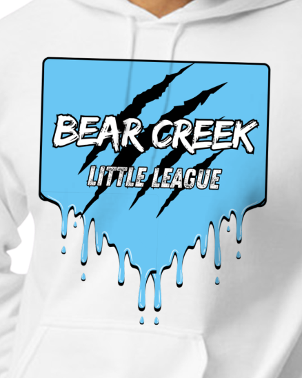 Home Plate Drip Blue Adult Hooded Sweater