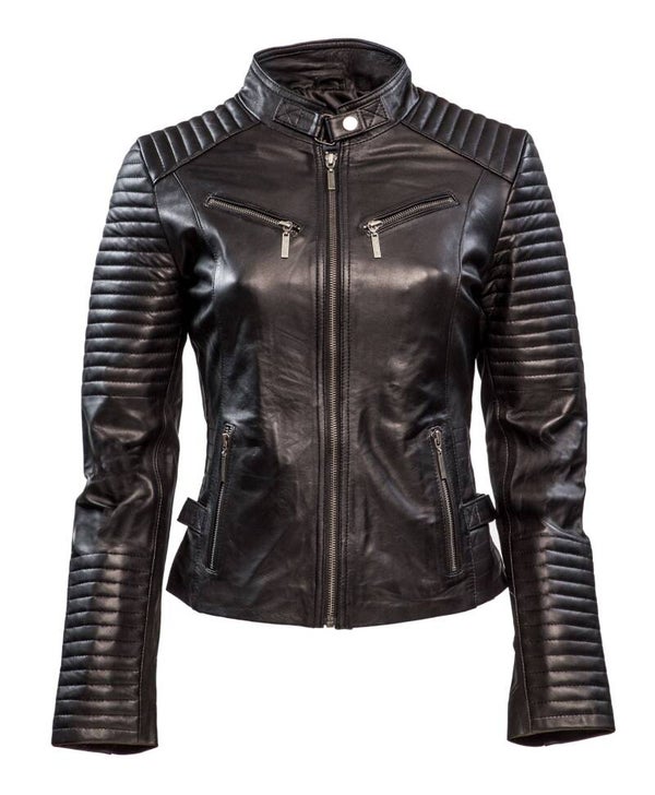 348 Biker jack, Zwart