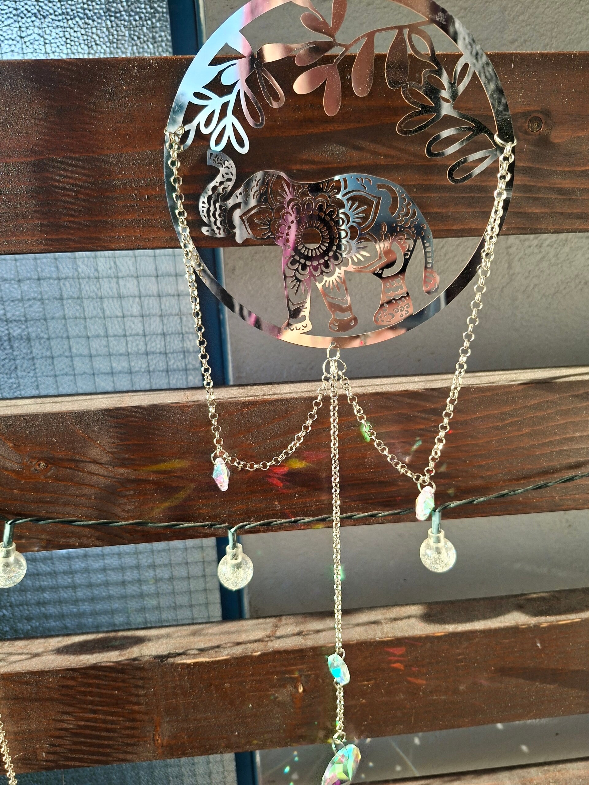 Sun Catcher elefant Silber