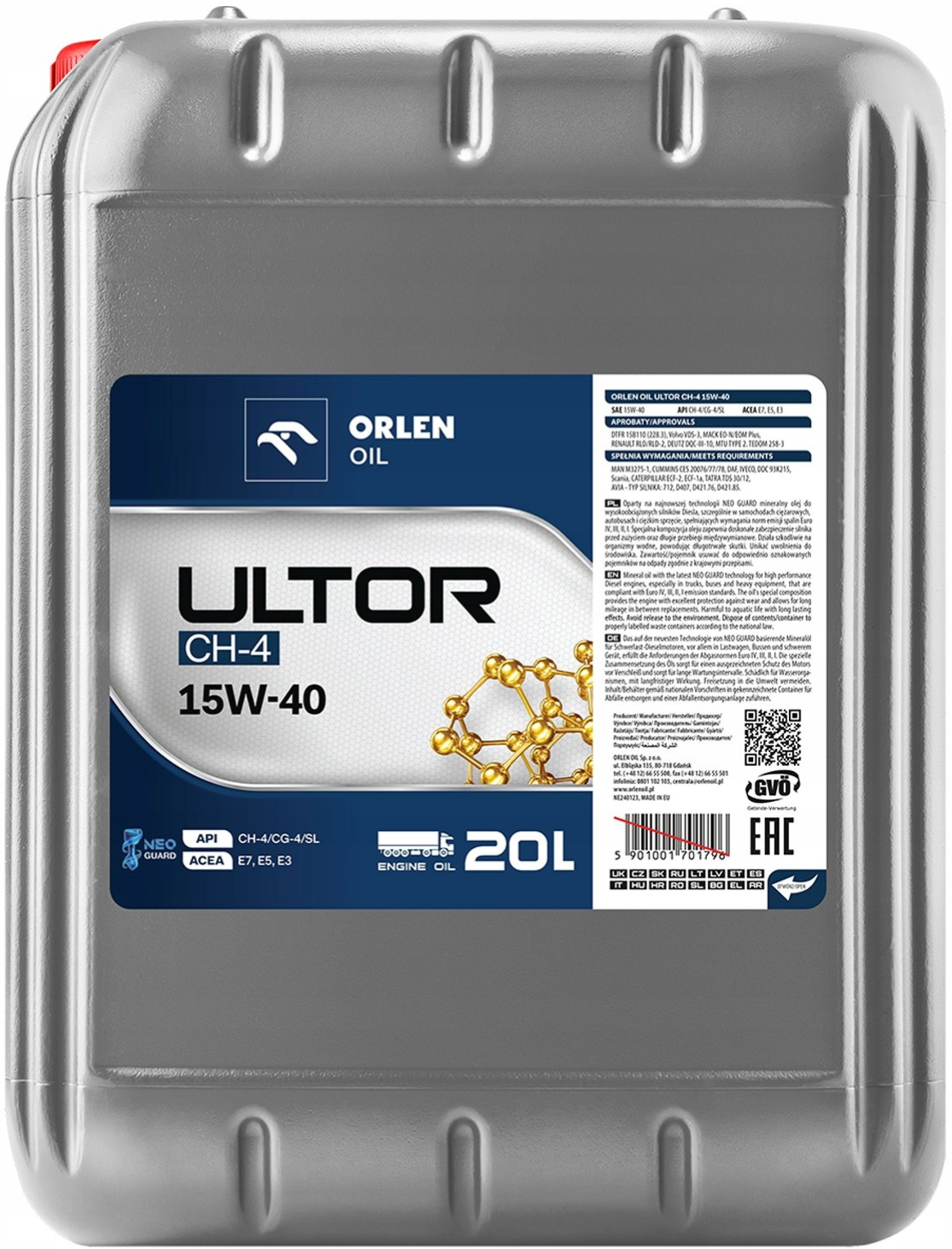 ORLEN OIL ULTOR CH-4 15W40 20L
