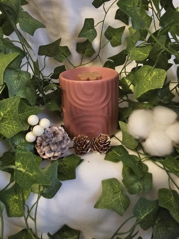 Brûle parfum Tour rose brique