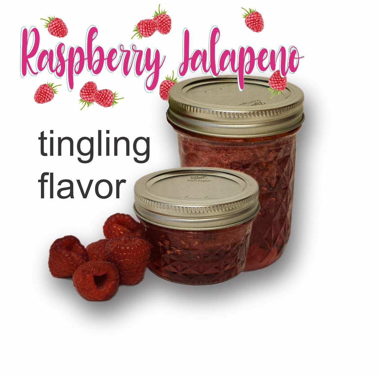 Raspberry Jalapeno Jam 1/2 pint