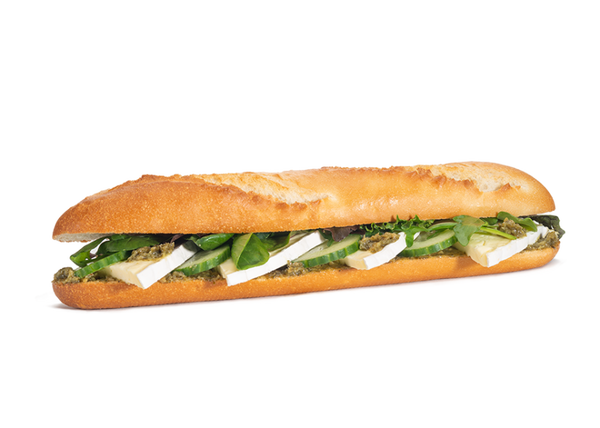 Stokbroodje met brie en pesto (minimaal 1 dag van te voren bestellen)
