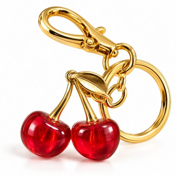 Bijou de sac cerises rouges – 2 modèles