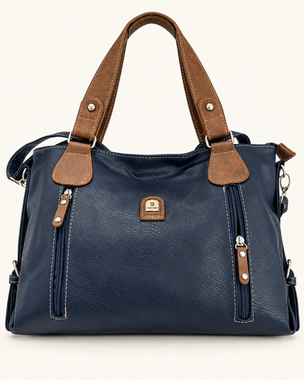 CAMILLE – Grand cabas bleu marine
