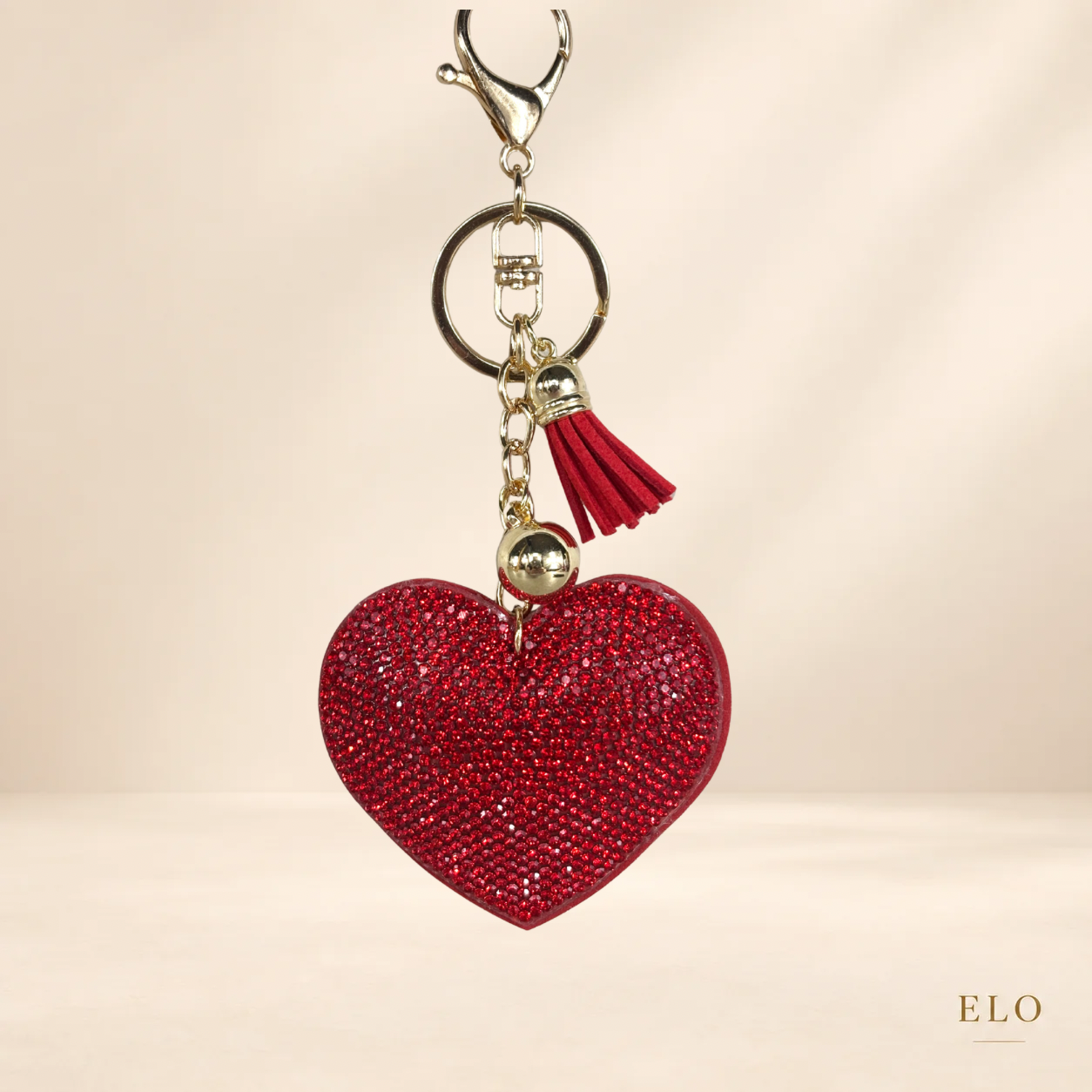 Bijoux de sac cœur rouge