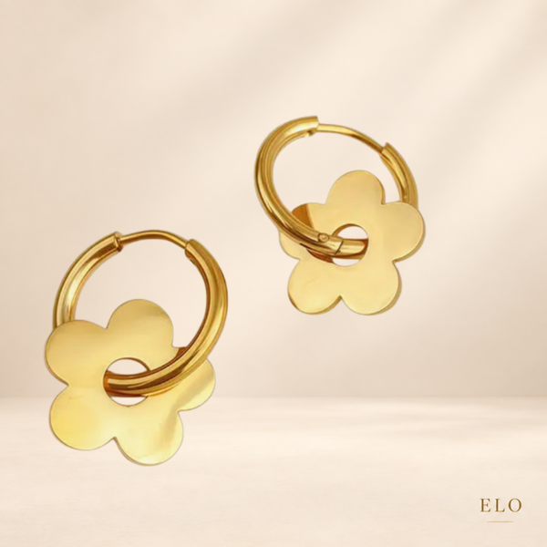 LILY – Boucles d’oreilles fleurs en acier inoxydable 316