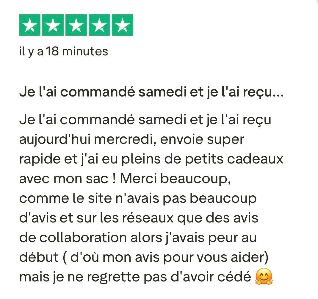 Témoignage client Trustpilot ELO Store Paris