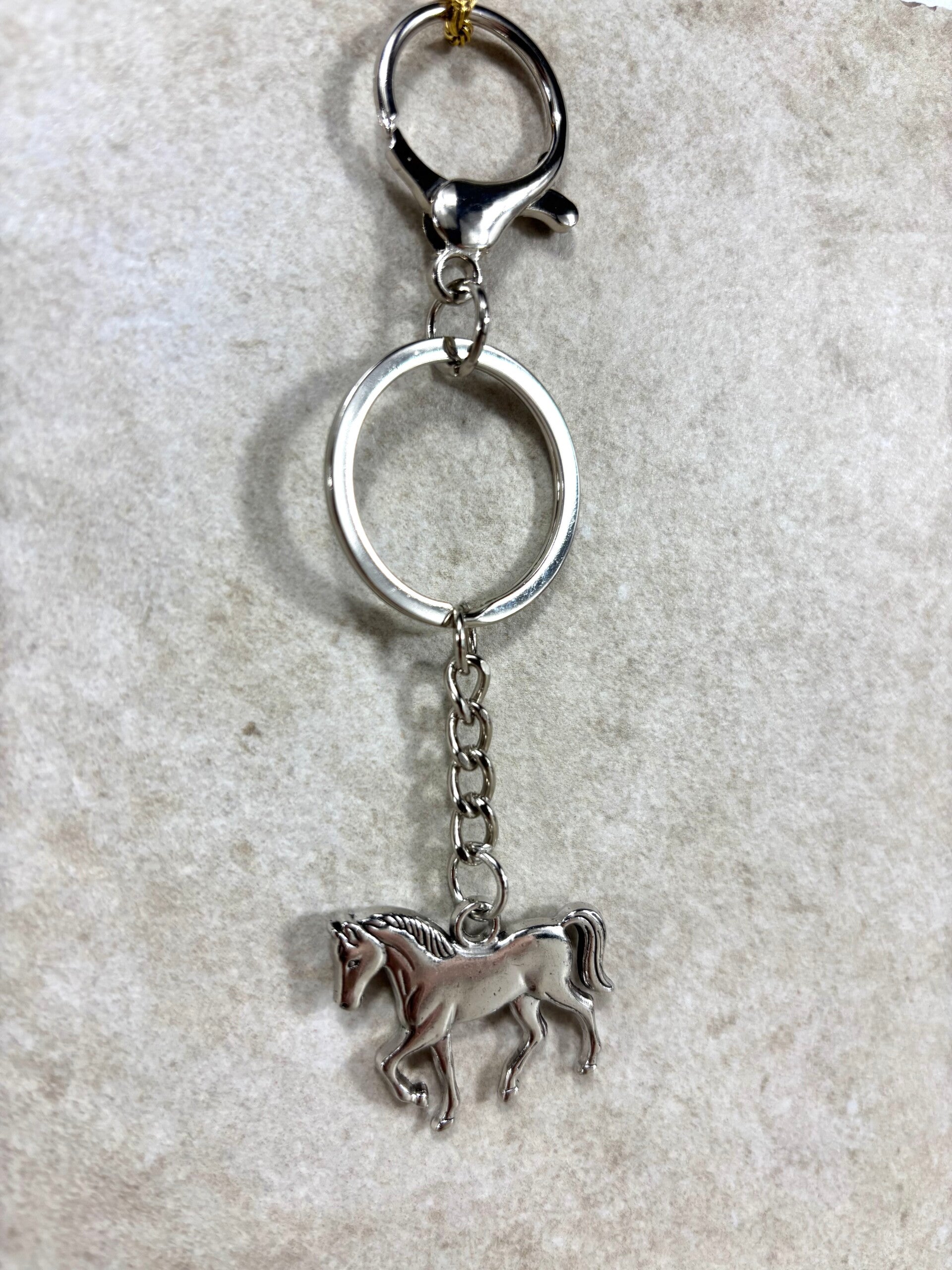 Bijoux de sac cheval argenté