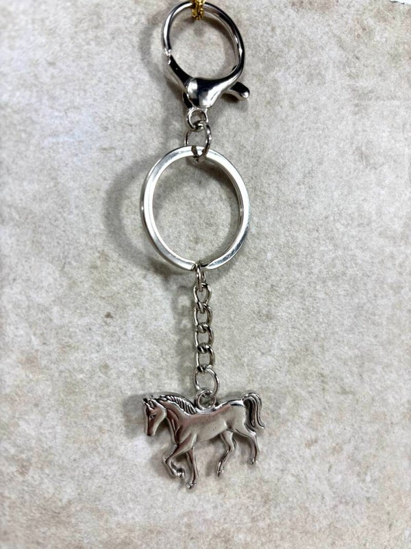 Bijoux de sac cheval argenté