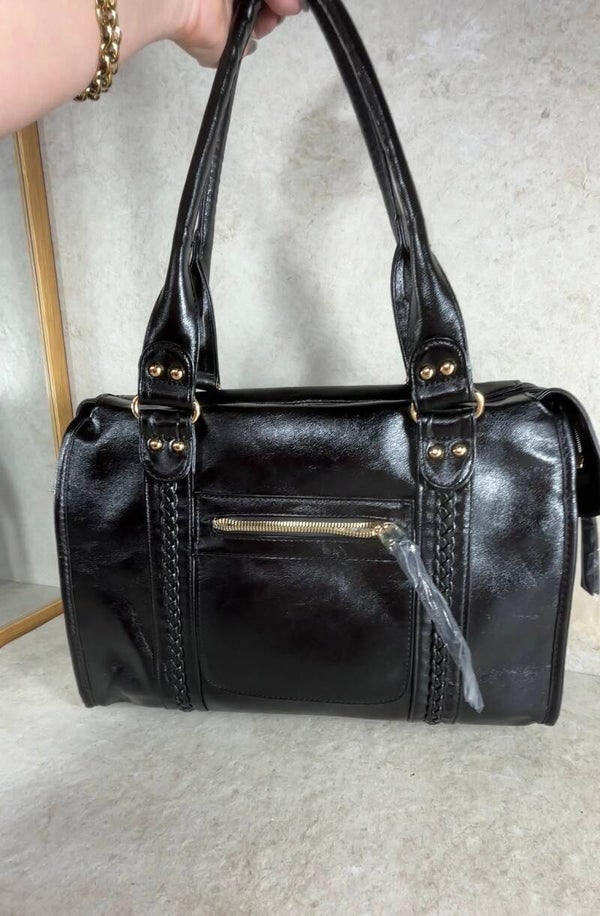 Sac bowling noir Éléa – Le sac qui a clairement prévu large