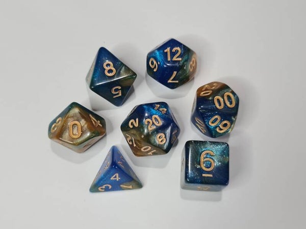 Golden Nebula Polydice Set