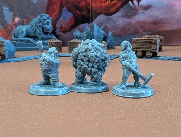 Mining Crew and Rock Elemental