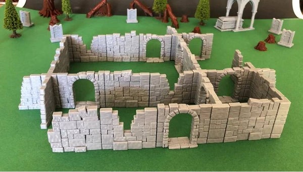 Modular Ruin Walls Set