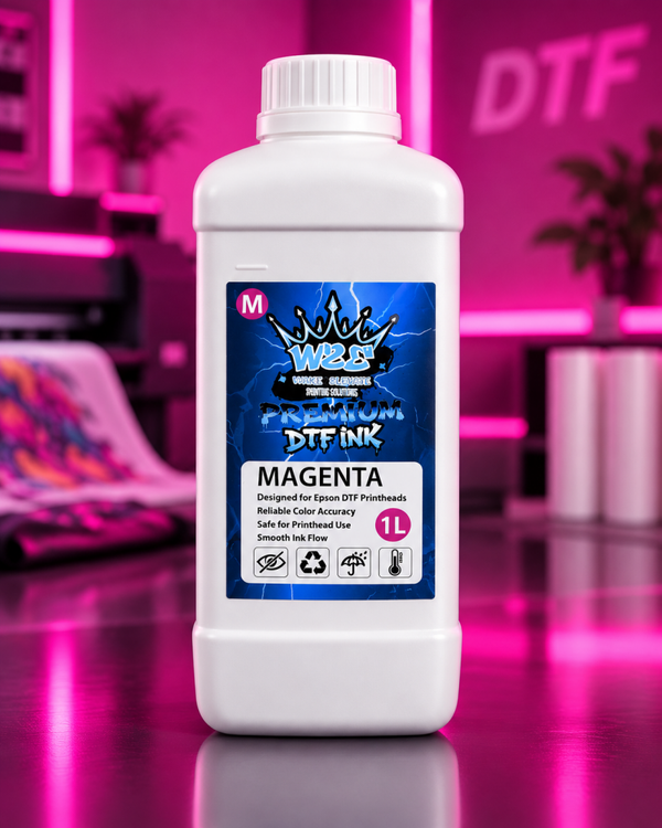 W2E Premium DTF Ink – Magenta – 1 Liter