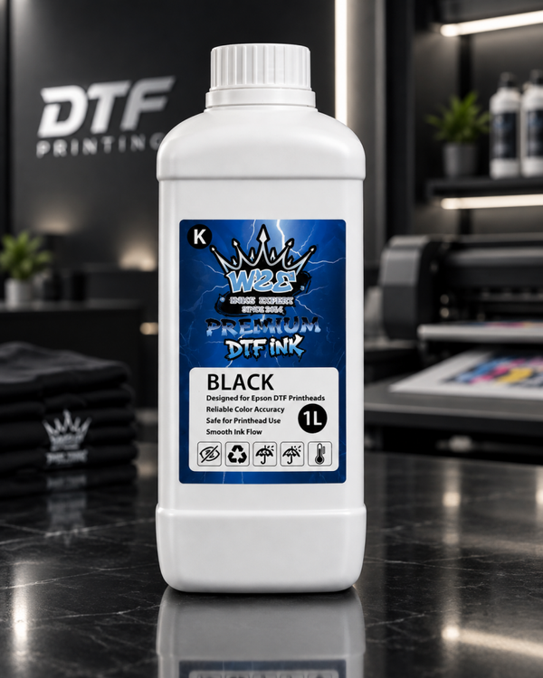 W2E Premium DTF Ink – Black – 1 Liter