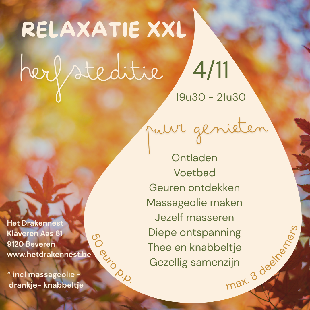 RELAXATIE XXL 4/11 19u30-21u30