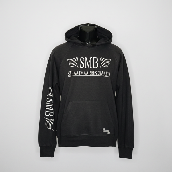 SMB Hoodie Zwart Met Witte Text Letter