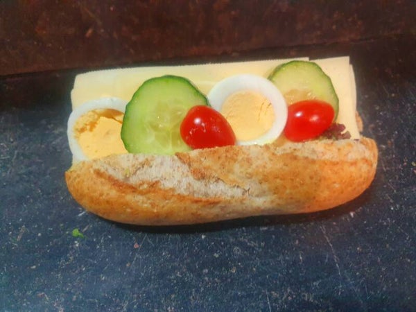 Pistolet belegd kaas "bruin"