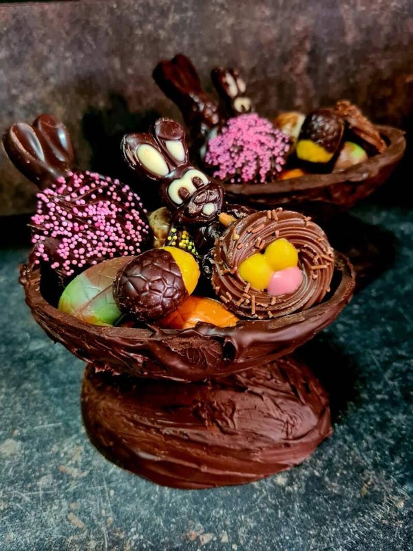 Ei op elkaar puur chocolade