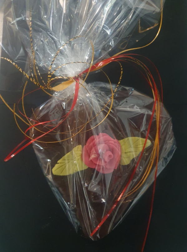 Valentijns hart van chocolade