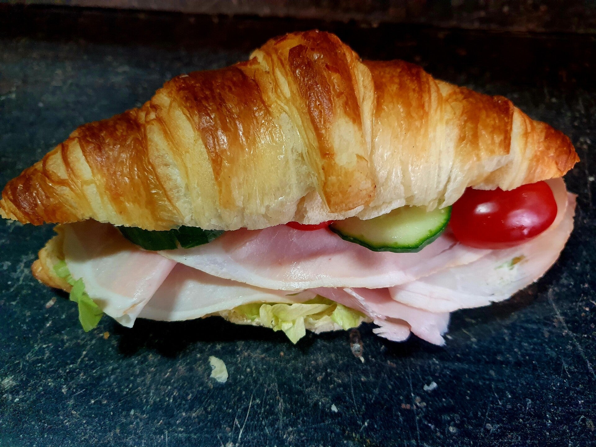 Croissant met slagersham
