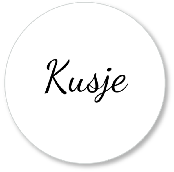 Muurcirkel Kusje Zwart