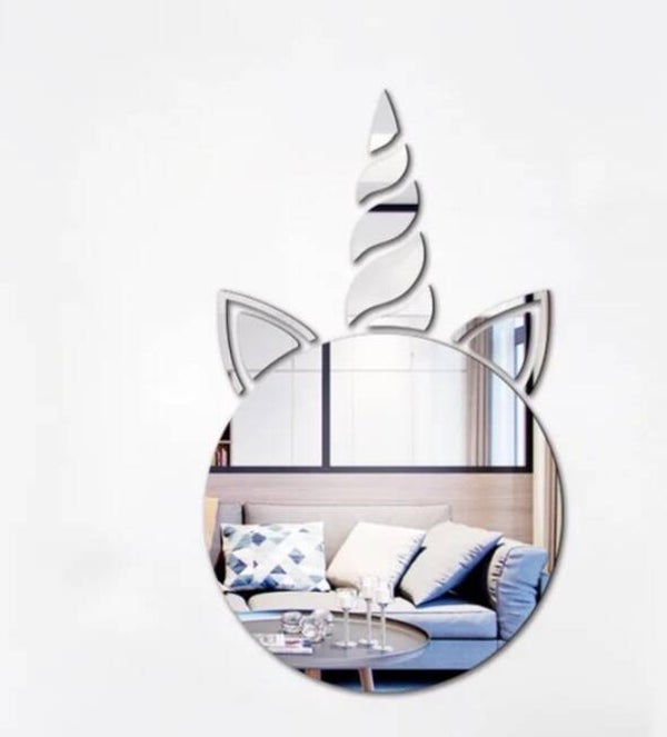 Spiegel sticker unicorn