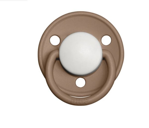 Fopspeen Bibs Deluxe White/Duo/Dark oak T2
