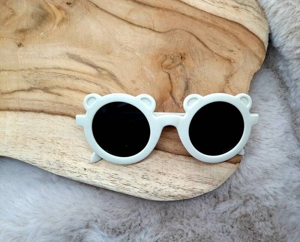 Zonnebril beetje Creme/wit
