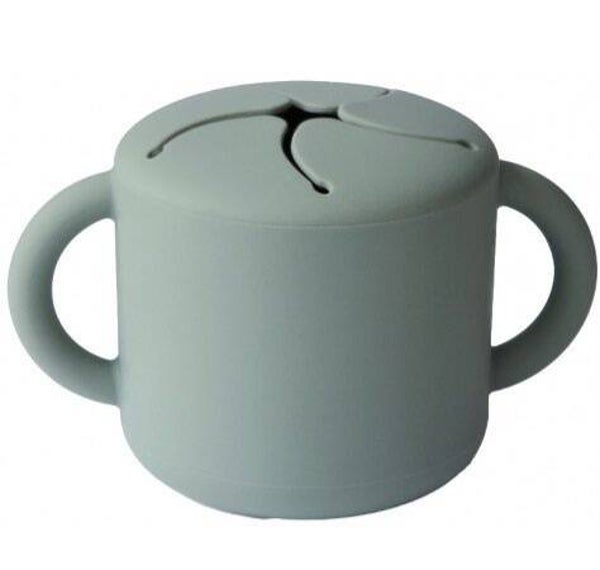 Mushie snack cup Cambridge blue