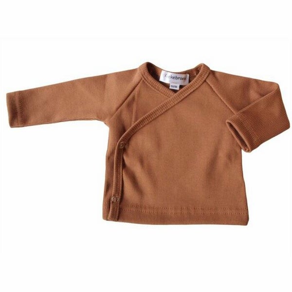 Overslag shirtje Cognac