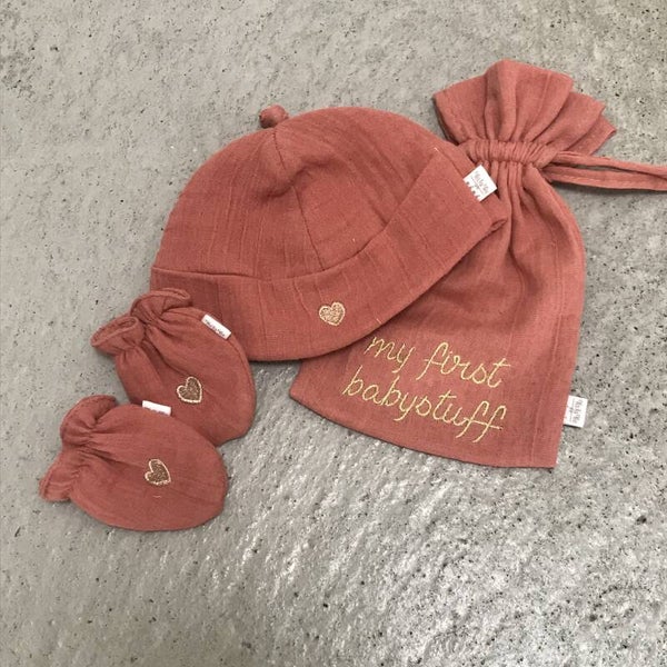 Setje My first babystuff Terracotta