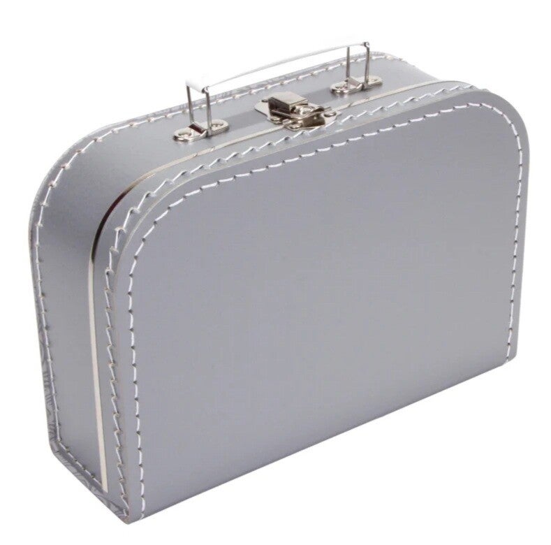 Koffertje Zilver 25cm