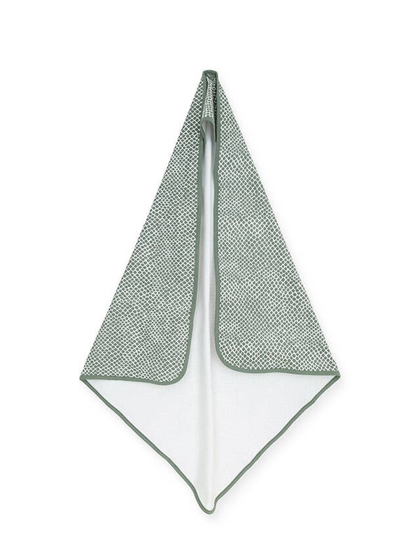 Jollein badcape Snake ash green 75x75cm