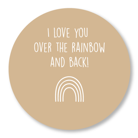 Muurcirkel Natural rainbow