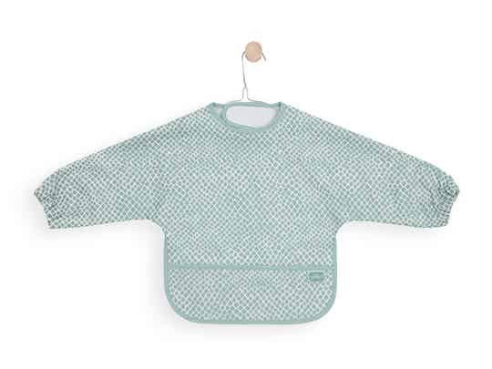 Jollein Slabbetje met mouw Snake Soft Green