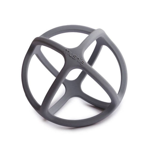 Mushie teether ball Dove Gray