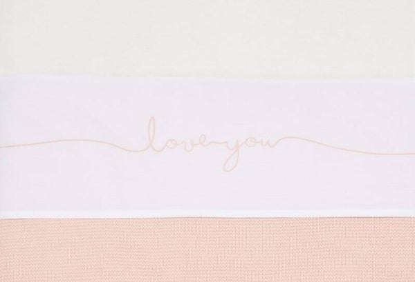Laken Jollein  Love you 120x150cm Pale Pink
