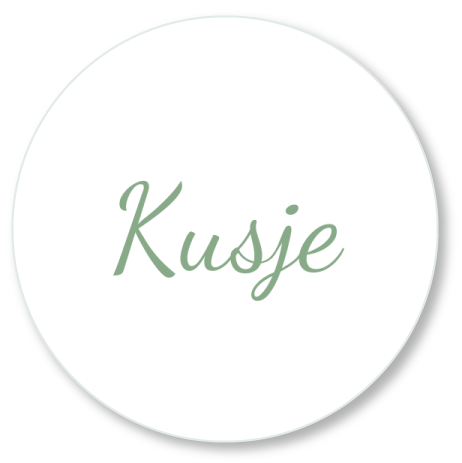 Muurcirkel Kusje oud Groen